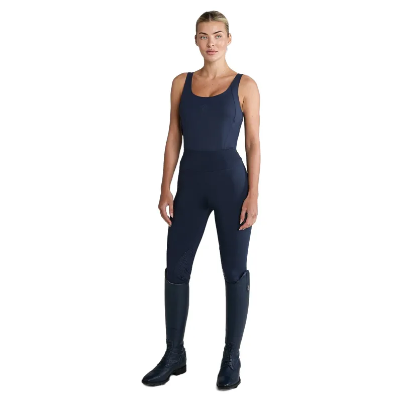 Aztec Diamond Core Ladies Tank Top - Navy-2
