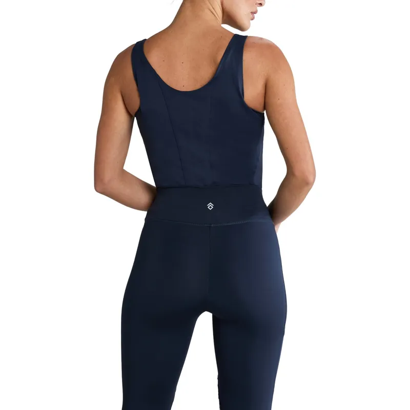 Aztec Diamond Core Ladies Tank Top - Navy-4