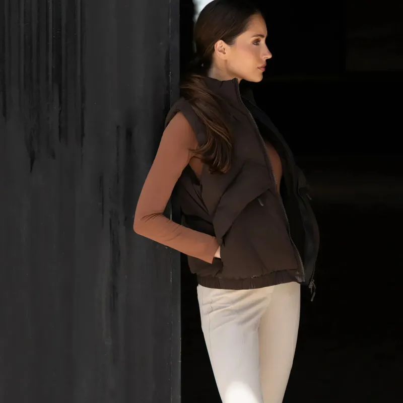Aztec Diamond Core Women's Mid-Layer Vest - Espresso Pre-Order-9
