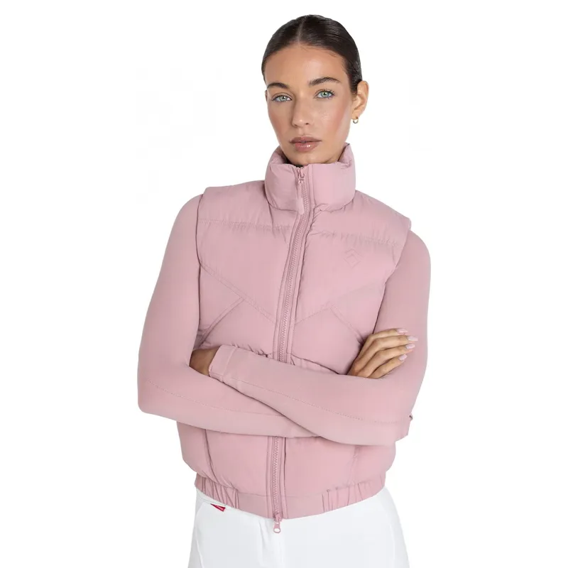 Aztec Diamond Core Womens Mid-Layer Vest - Pink-5
