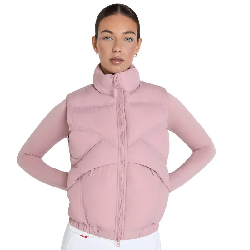 Aztec Diamond Core Womens Mid-Layer Vest - Pink