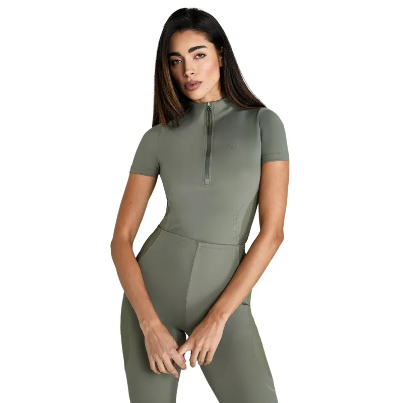 Aztec Diamond Define Womens Short Sleeve Base Layer - Sage-7