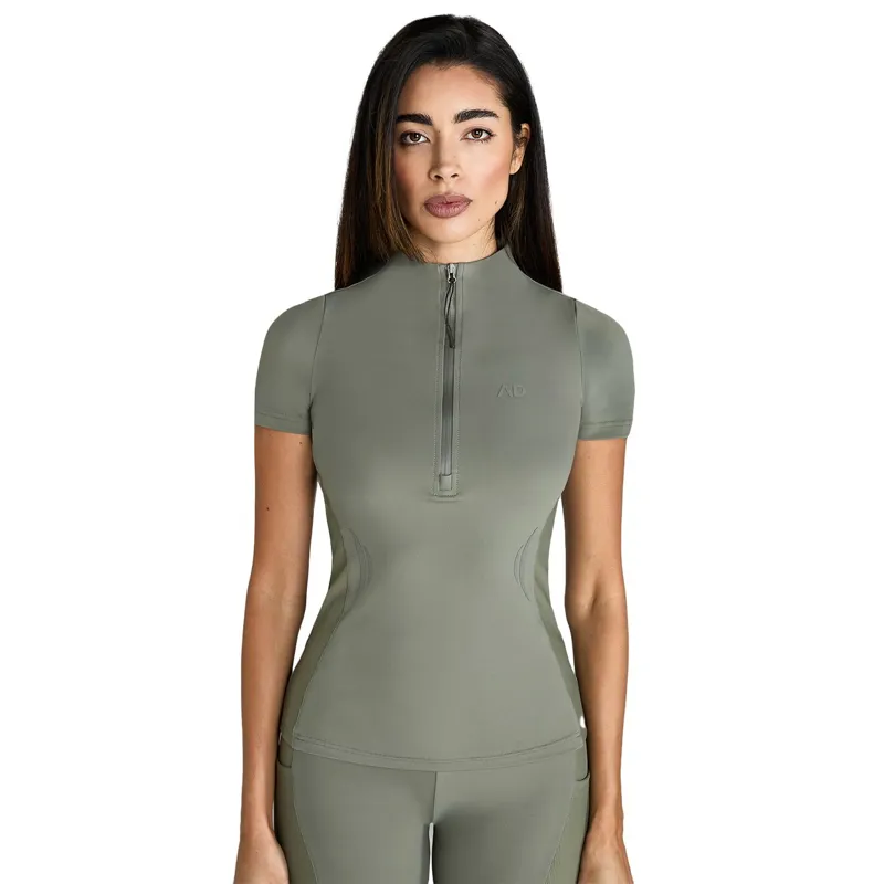 Aztec Diamond Define Womens Short Sleeve Base Layer - Sage-6