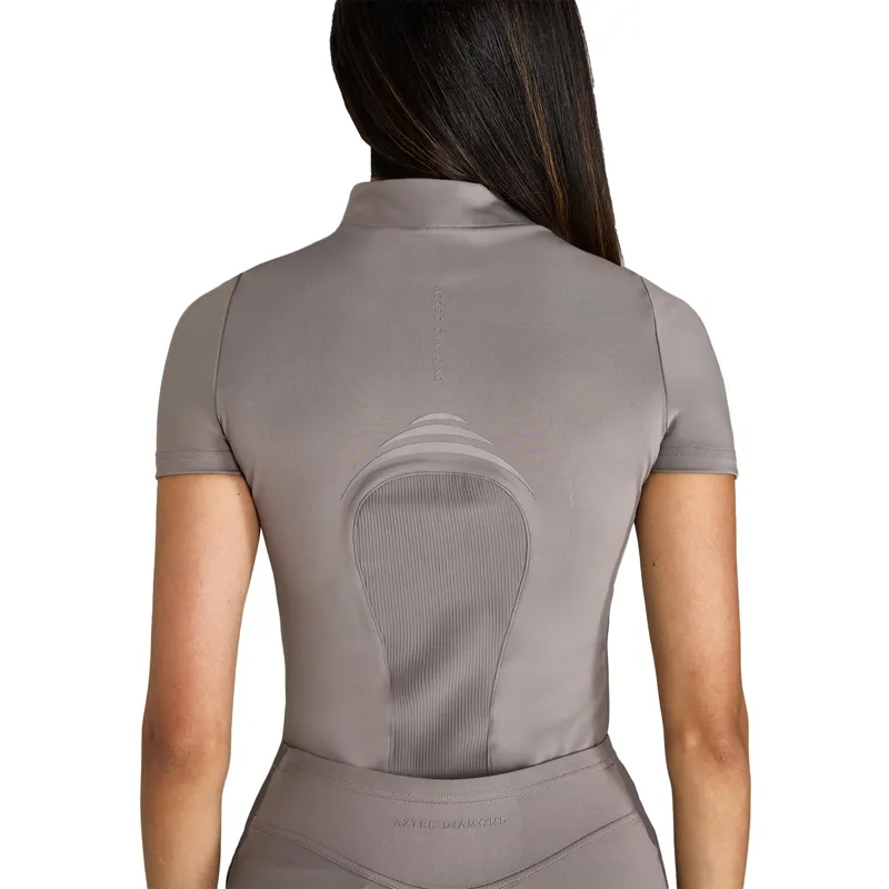 Aztec Diamond Define Women's Short Sleeve Base Layer - Truffle-1