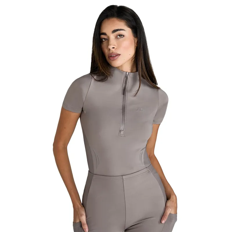 Aztec Diamond Define Women's Short Sleeve Base Layer - Truffle-2