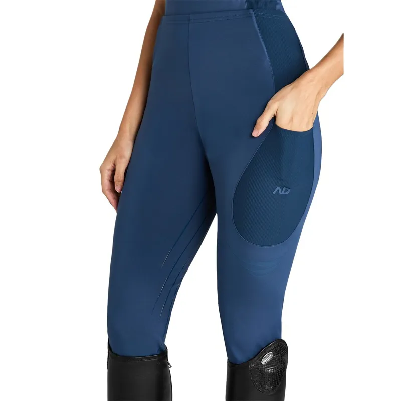 Aztec Diamond Define Full Grip Ladies Riding Leggings - Azul