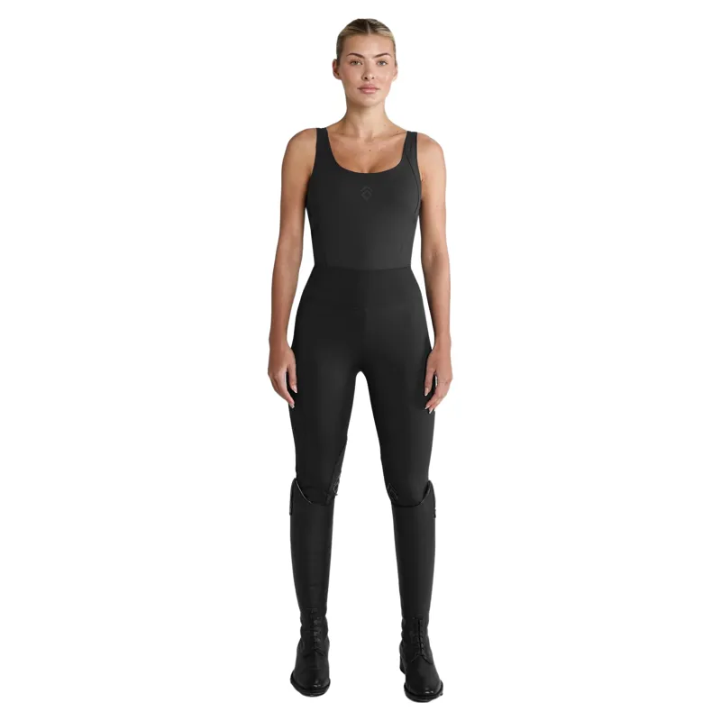 Aztec Diamond Essential Women's Knee Grip Leggings - Black-2