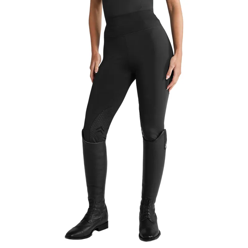 Aztec Diamond Essential Women's Knee Grip Leggings - Black-1