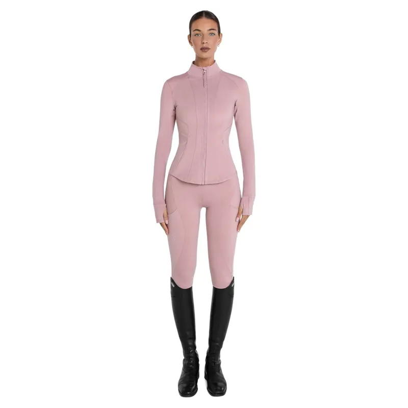 Aztec Diamond Fitted Womens Jacket - Pink-1