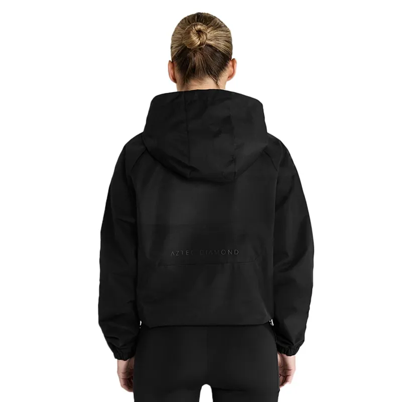 Aztec Diamond Weather Ready Womens Half Zip Pull On Jacket - Black-5