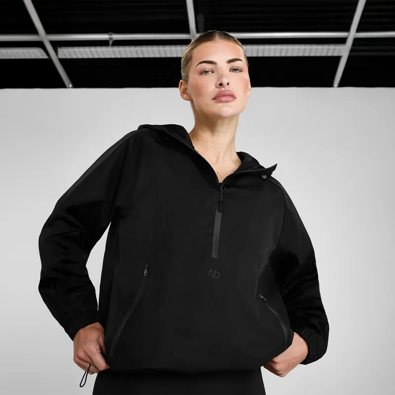 Aztec Diamond Weather Ready Womens Half Zip Pull On Jacket - Black-3