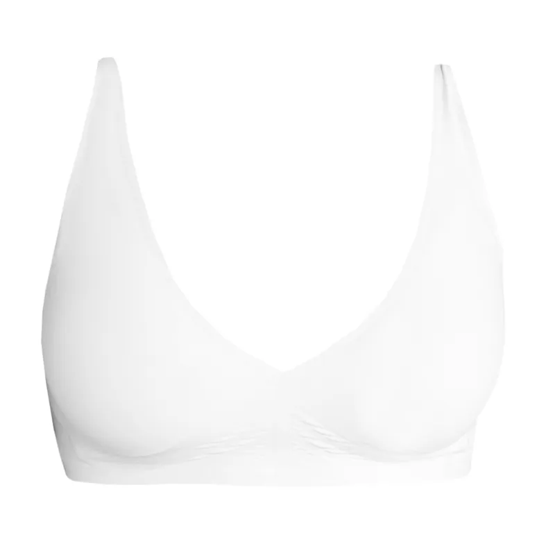 Aztec Diamond Womens V Seamless Bra - White-1