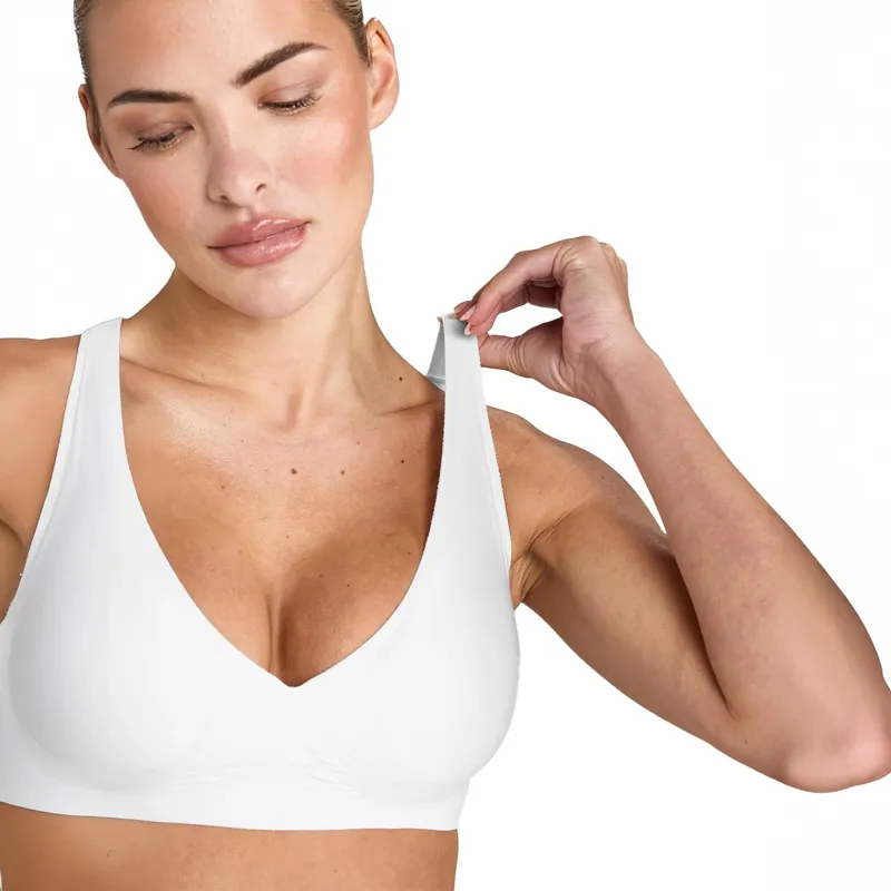 Aztec Diamond Womens V Seamless Bra - White-3