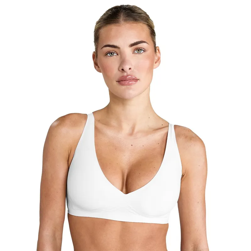 Aztec Diamond Womens V Seamless Bra - White