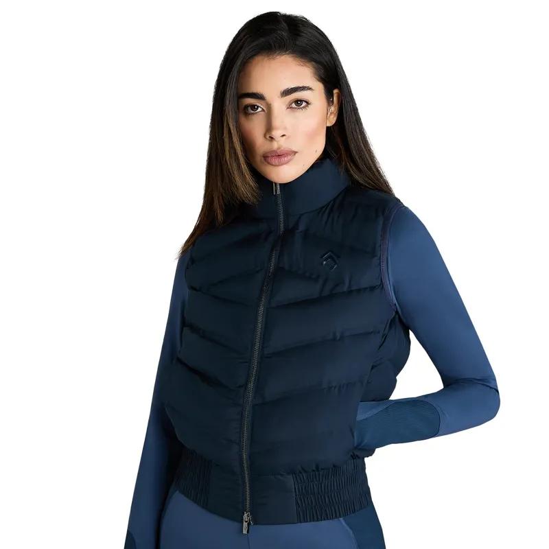 Aztec Diamond Lightweight Ladies Vest - Navy-4
