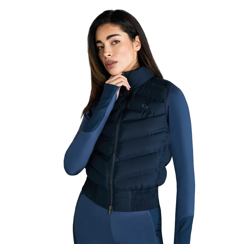 Aztec Diamond Lightweight Ladies Vest - Navy-7