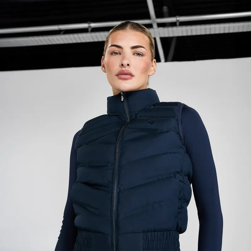 Aztec Diamond Lightweight Ladies Vest - Navy-3