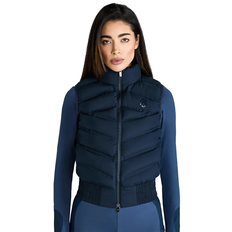 Aztec Diamond Lightweight Ladies Vest - Navy-6