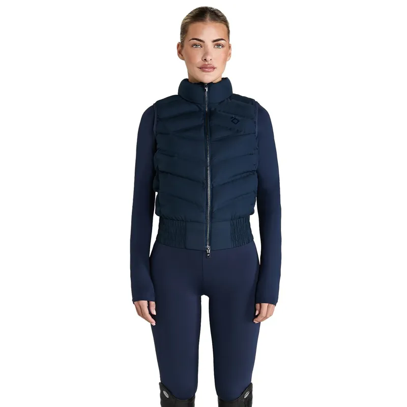 Aztec Diamond Lightweight Ladies Vest - Navy-5