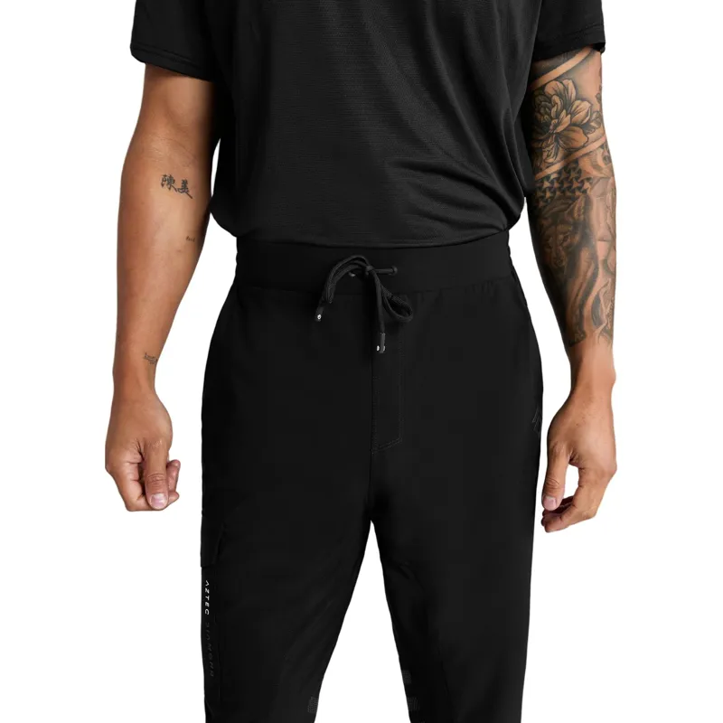 Aztec Diamond Core Mens Knee Grip Training Tights - Black-4