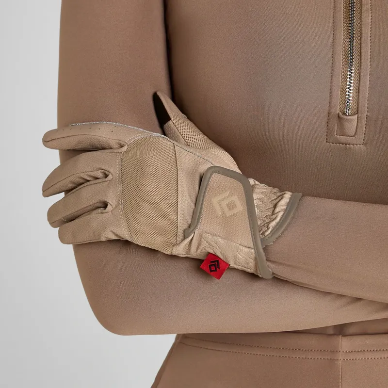 Aztec Diamond Pro Grip Riding Gloves - Camel