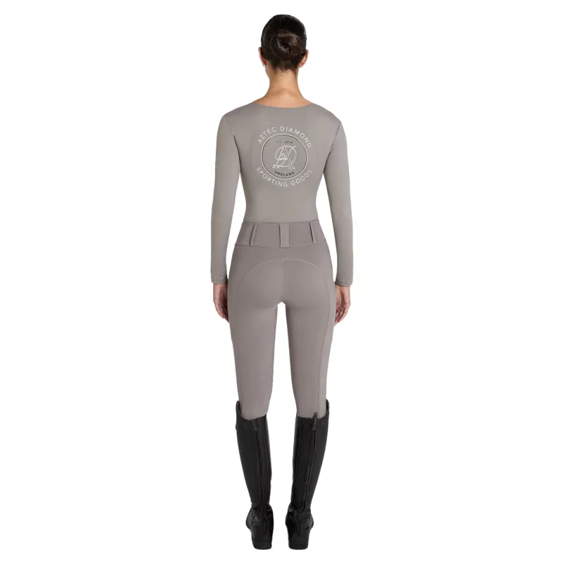 Aztec Diamond Sporting Goods Women's Knee Grip Riding Tights - Stone Pre-Order-1