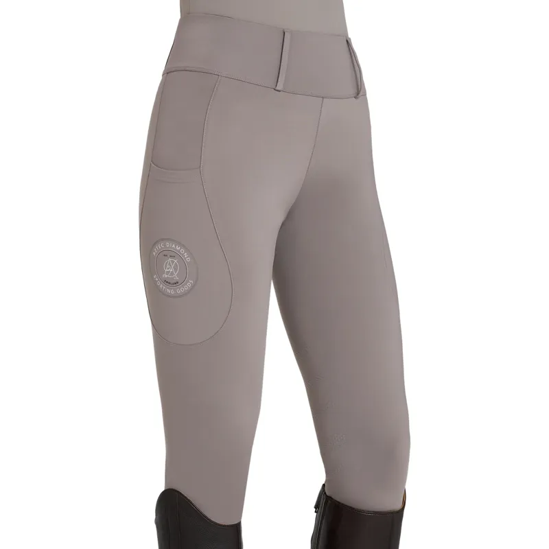 Aztec Diamond Sporting Goods Women's Knee Grip Riding Tights - Stone Pre-Order