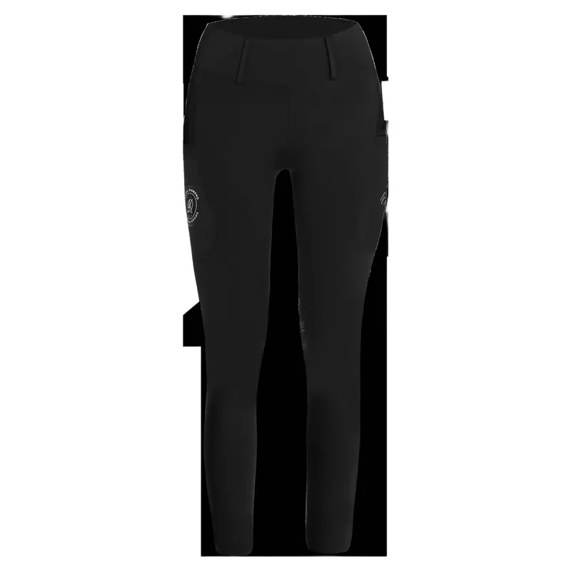 Aztec Diamond Sporting Goods Womens Knee Grip Riding Tights - Black Pre-Order-6