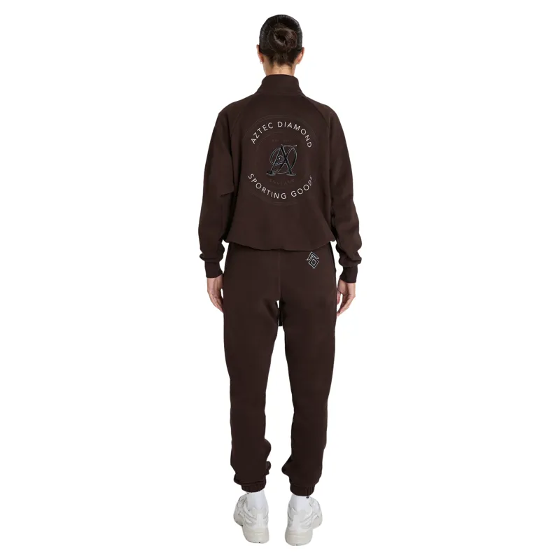 Aztec Diamond Sporting Goods Women's Half Zip Sweater - Cocoa Pre-Order-2
