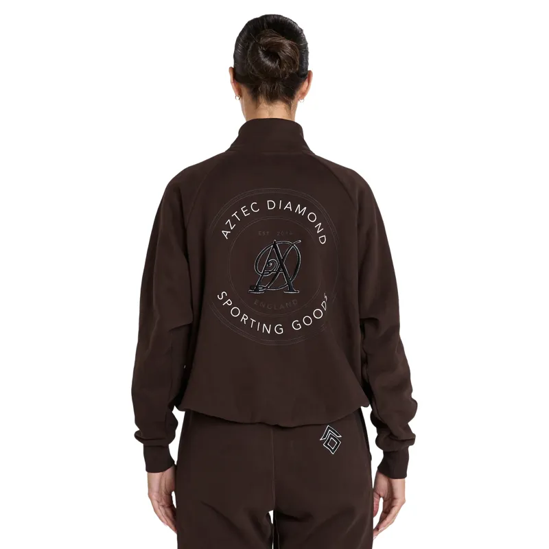 Aztec Diamond Sporting Goods Women's Half Zip Sweater - Cocoa Pre-Order-1