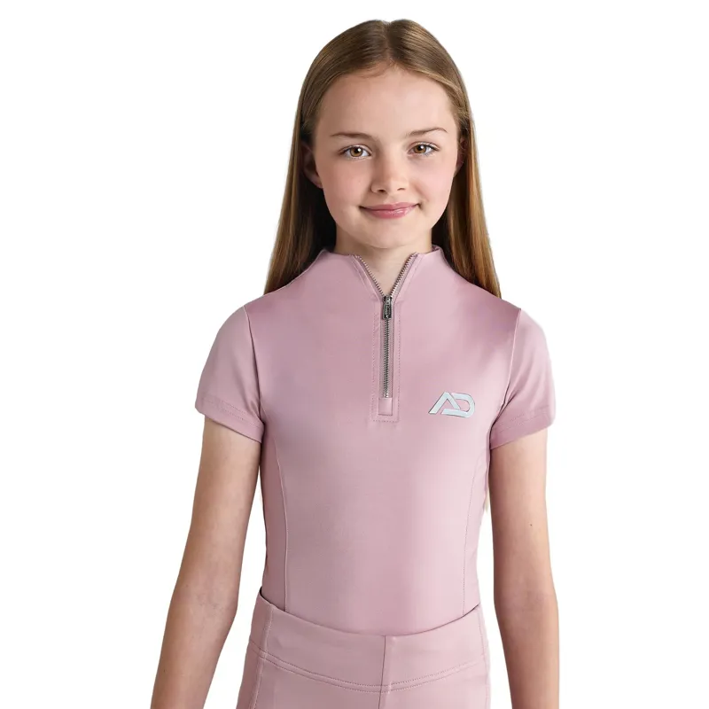 Aztec Diamond Young Rider Short Sleeve Youth Base Layer - Pink