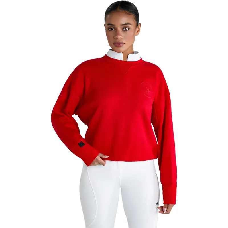 Aztec Diamond Sporting Goods Women's Crew Neck Sweater - Crimson-1