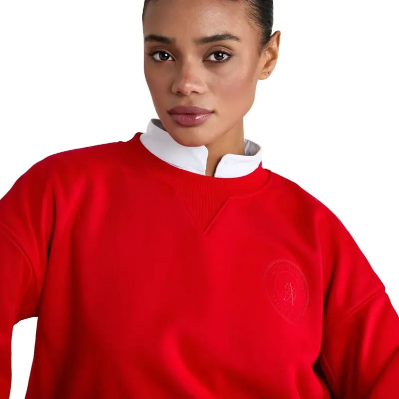 Aztec Diamond Sporting Goods Women's Crew Neck Sweater - Crimson-7