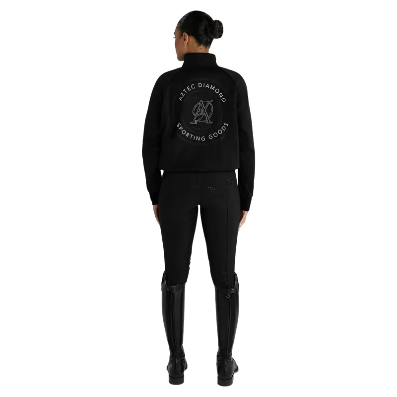 Aztec Diamond Sporting Goods Women's Half Zip Sweater - Black-4