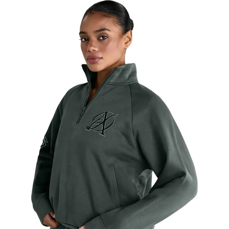 Aztec Diamond Sporting Goods Womens Half Zip Sweater - Fern-4