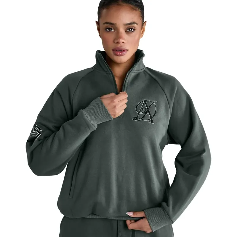 Aztec Diamond Sporting Goods Womens Half Zip Sweater - Fern-6
