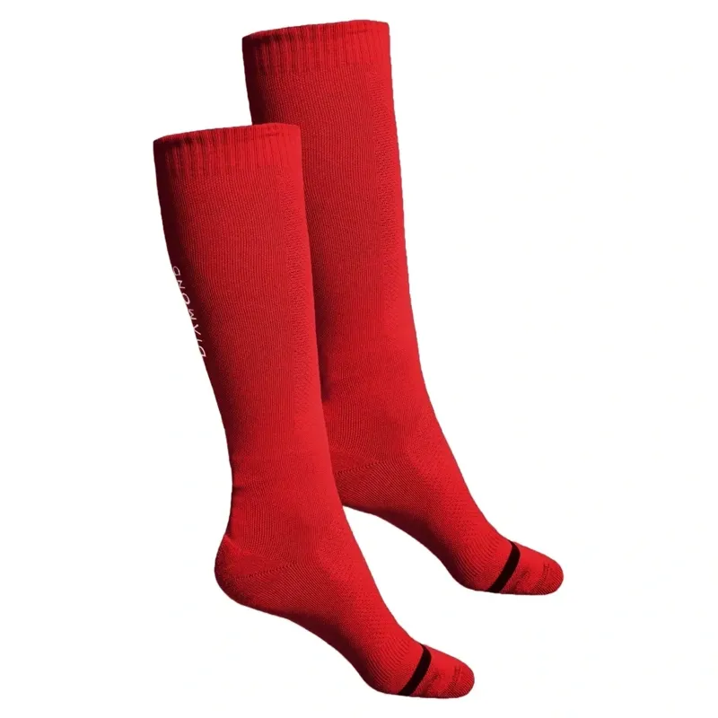Aztec Diamond Technical Women's Tall Riding Socks Twin Pack - Crimson-1