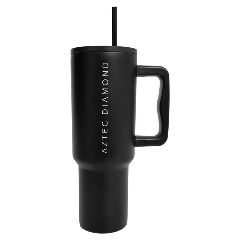 Aztec Diamond Thermal Tumbler - Black