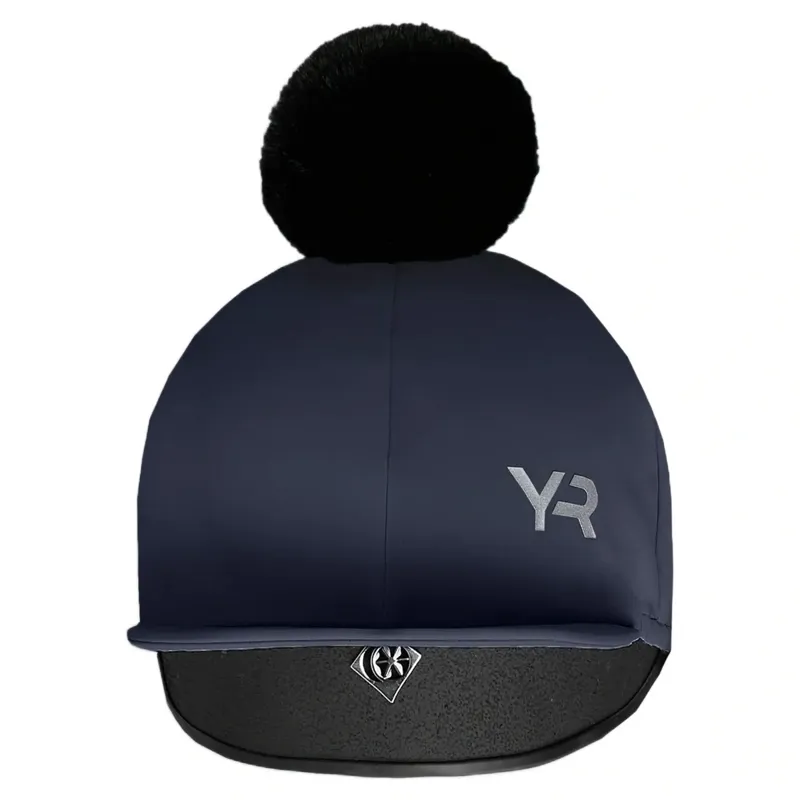 Aztec Diamond Young Rider Helmet Cover - Navy-1