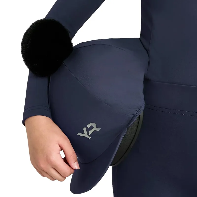 Aztec Diamond Young Rider Helmet Cover - Navy