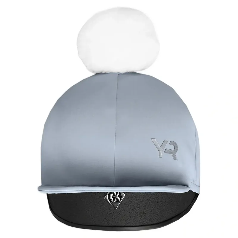 Aztec Diamond Young Rider Helmet Cover - Ash Blue-2