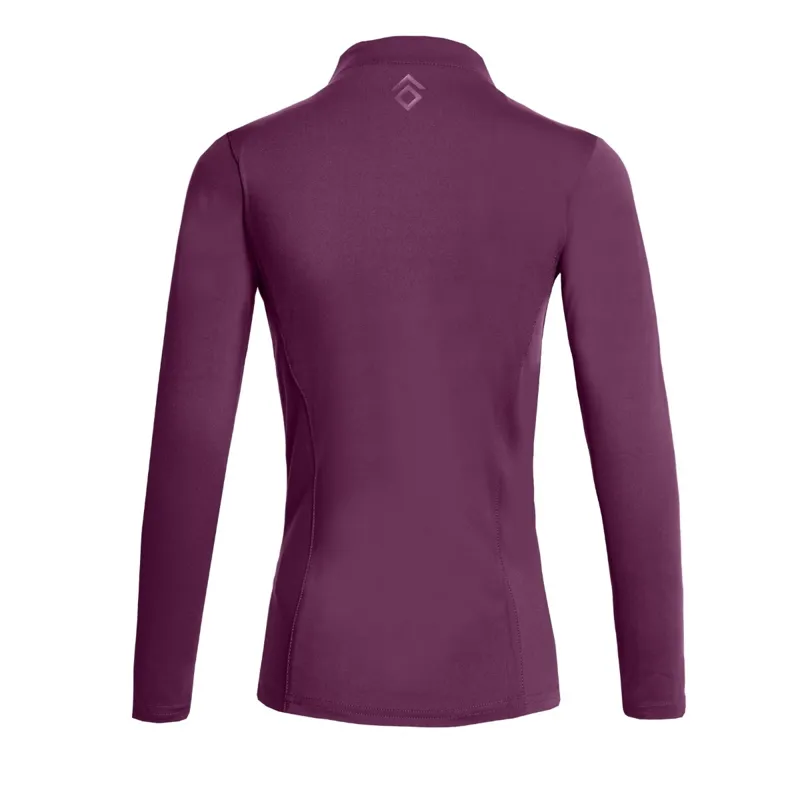 Aztec Diamond Young Rider Long Sleeve Junior Base Layer - Plum Pre-Order-6