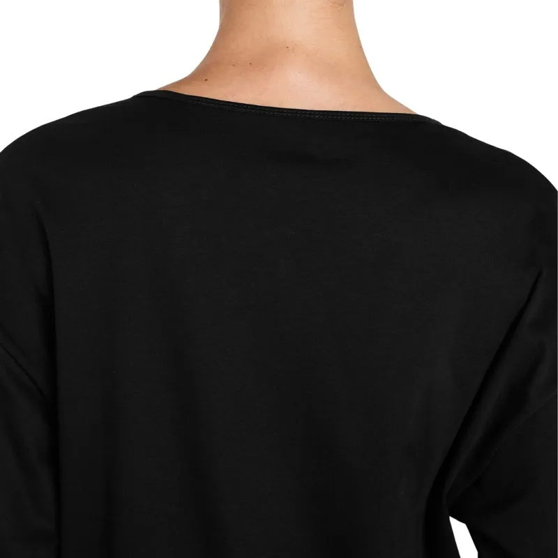 Aztec Diamond Loose Emboss Women's Tee - Black Pre-Order-7