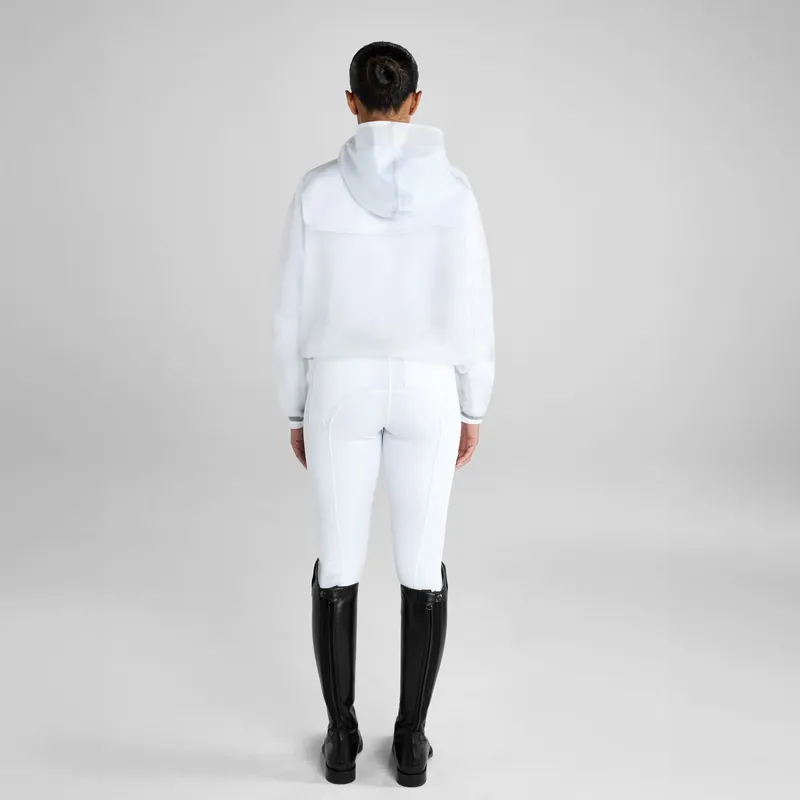 Aztec Diamond Mesh Women's Rain Jacket - White-2