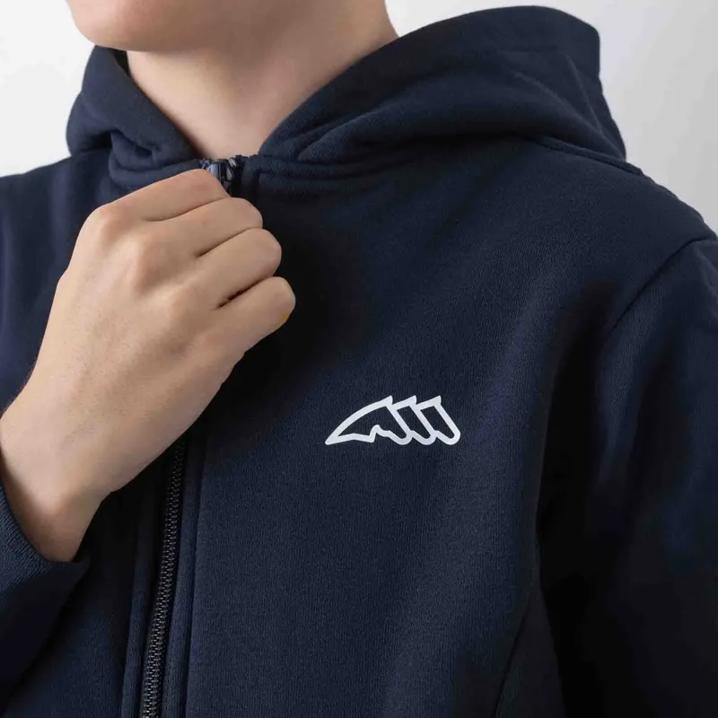 Equiline Eqcood Junior Unisex Full Zip Sweatshirt - Blue-2