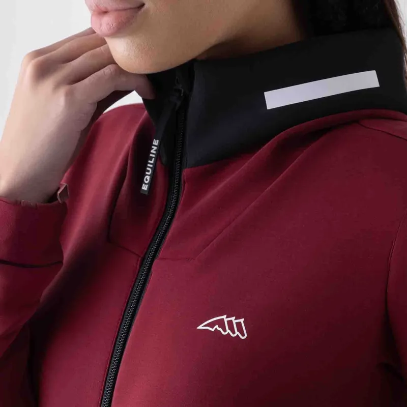 Equiline Eqcetir Women's Tech Sweatshirt - Alpine Plum Pre-Order-2