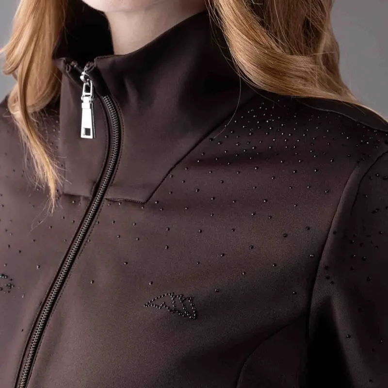 Equiline Eqglech Women's Full-Zip Sweatshirt - Coffee Bean Pre-Order-2