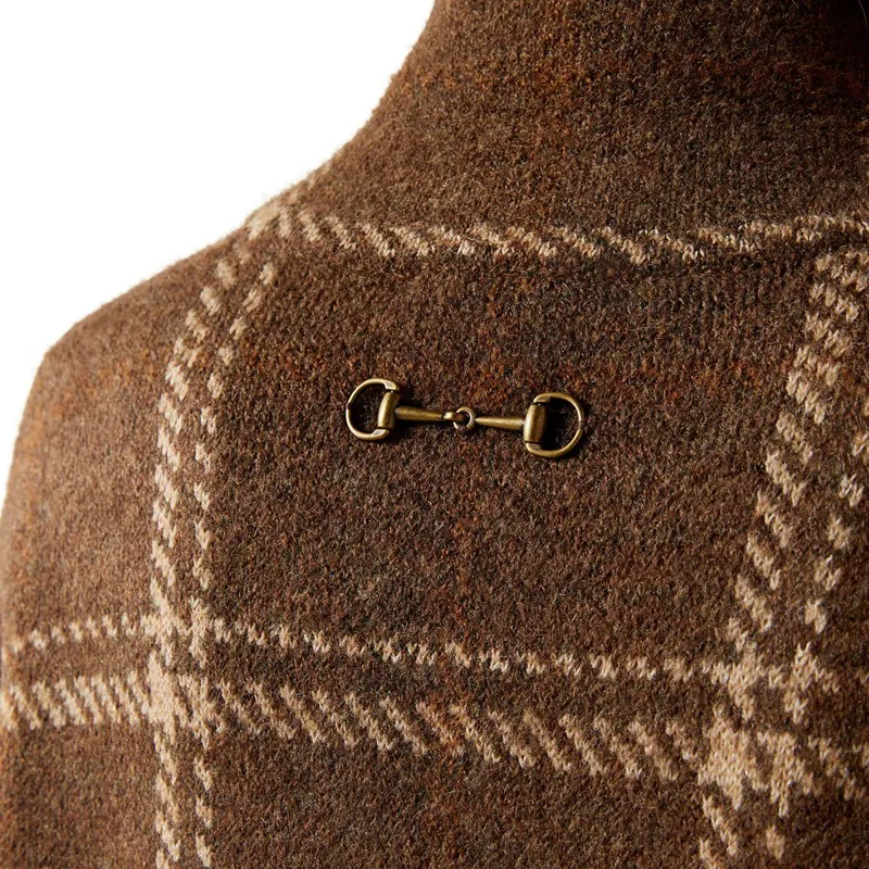 Ariat Country Ballston Womens Long Cardigan - Sorrel Horse Plaid-6