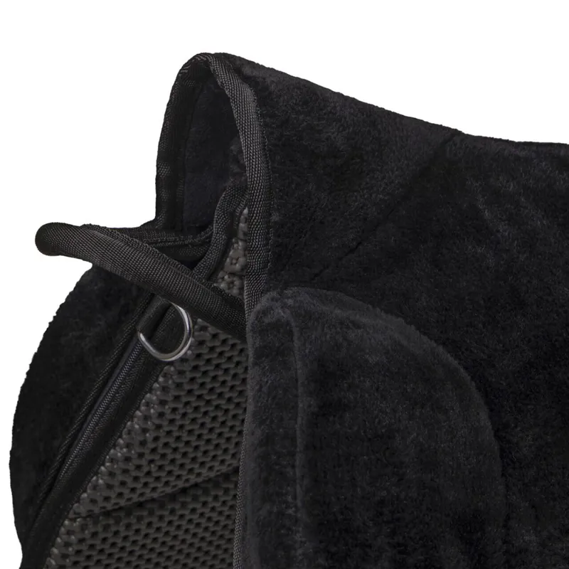 QHP Super Soft Bareback Pad - Black/Black-3