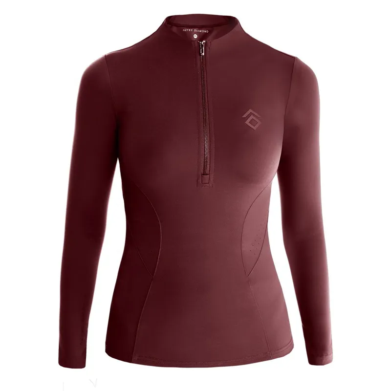 Aztec Diamond Core Long Sleeve Womens Base Layer - Cherry-2
